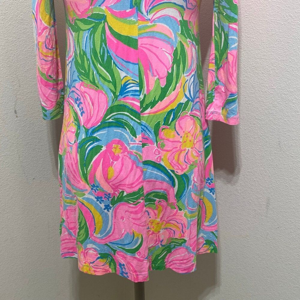 Lilly Pulitzer Ophelia Swing Dress XXS Elephant Monkey Lion Green Blue Pink - Picture 9 of 11